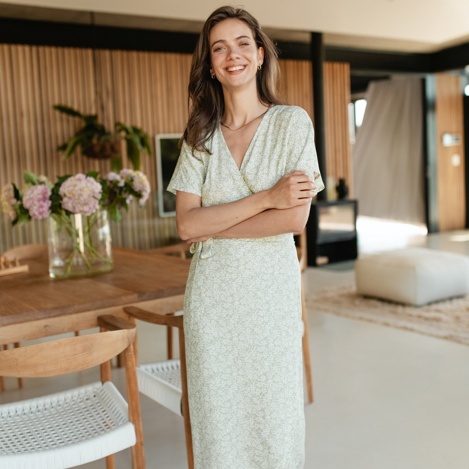 ZADIYA™ | FLORAL WRAP DRESS