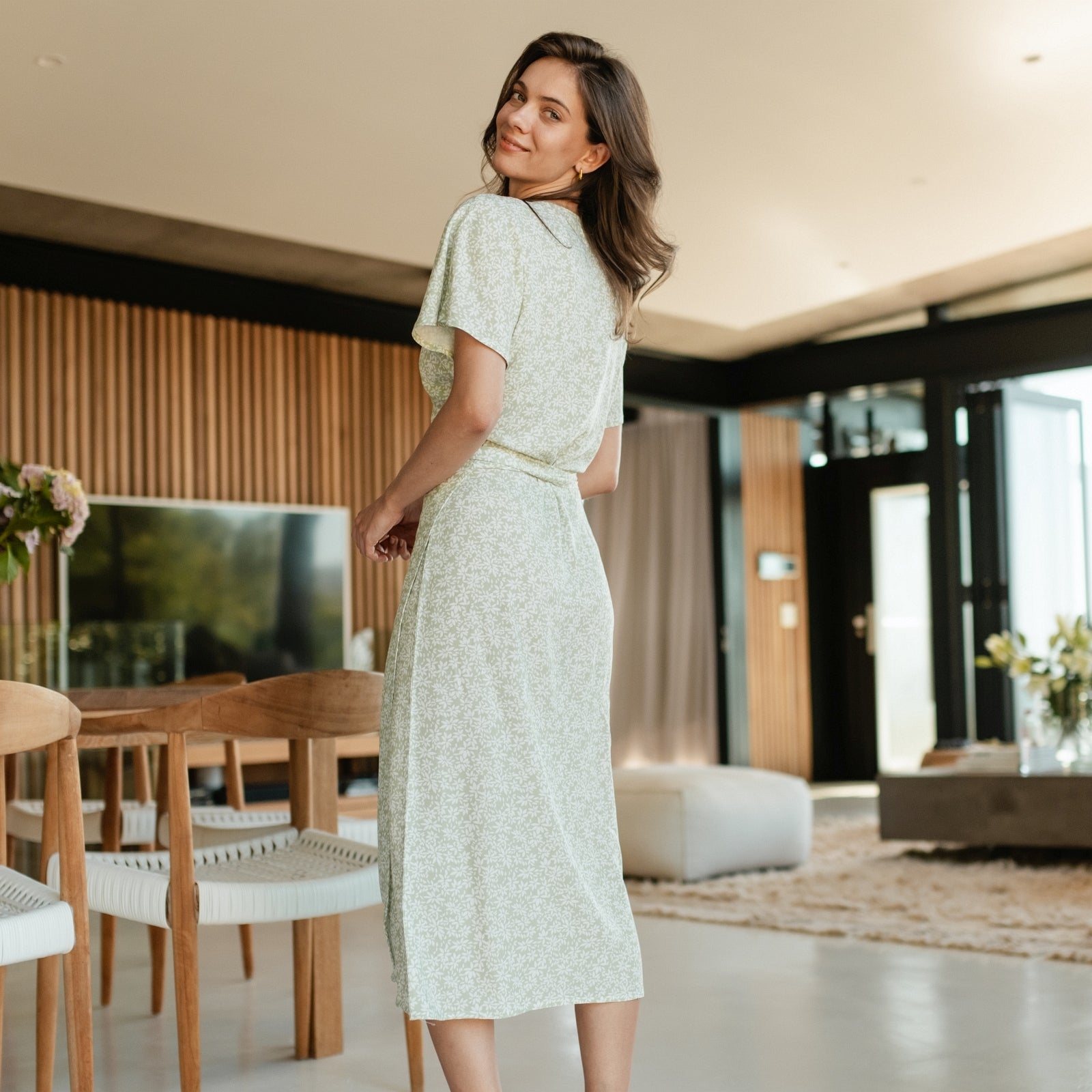 ZADIYA™ | FLORAL WRAP DRESS