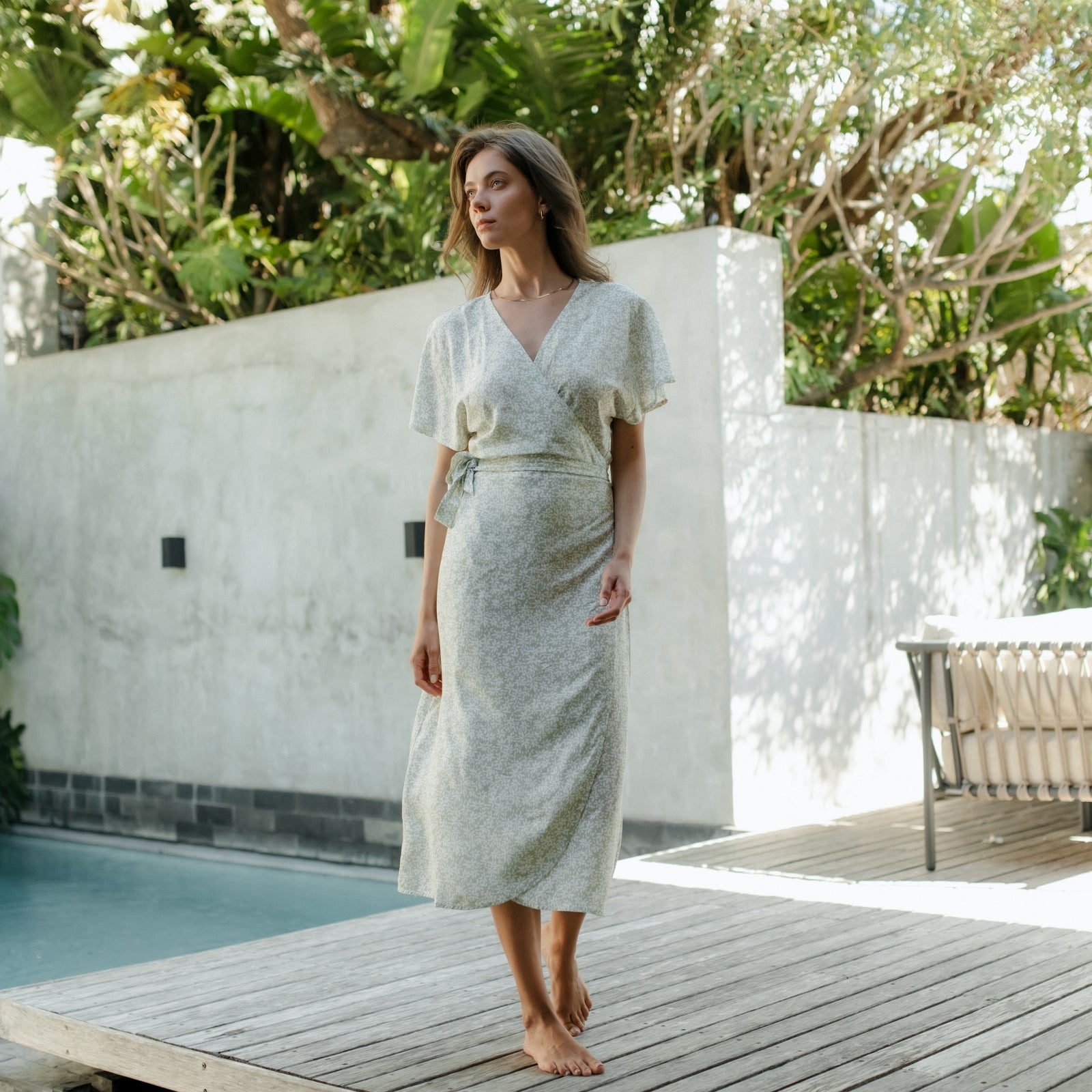 ZADIYA™ | FLORAL WRAP DRESS