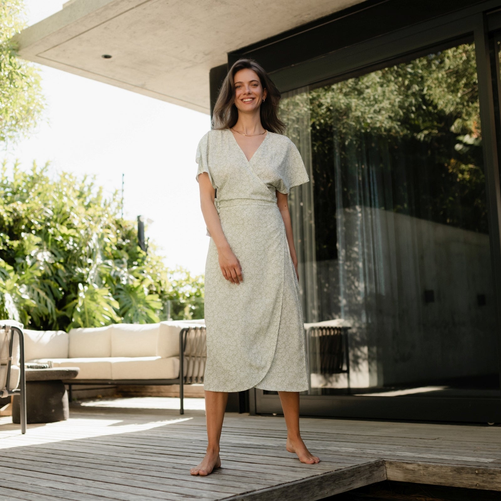 ZADIYA™ | FLORAL WRAP DRESS