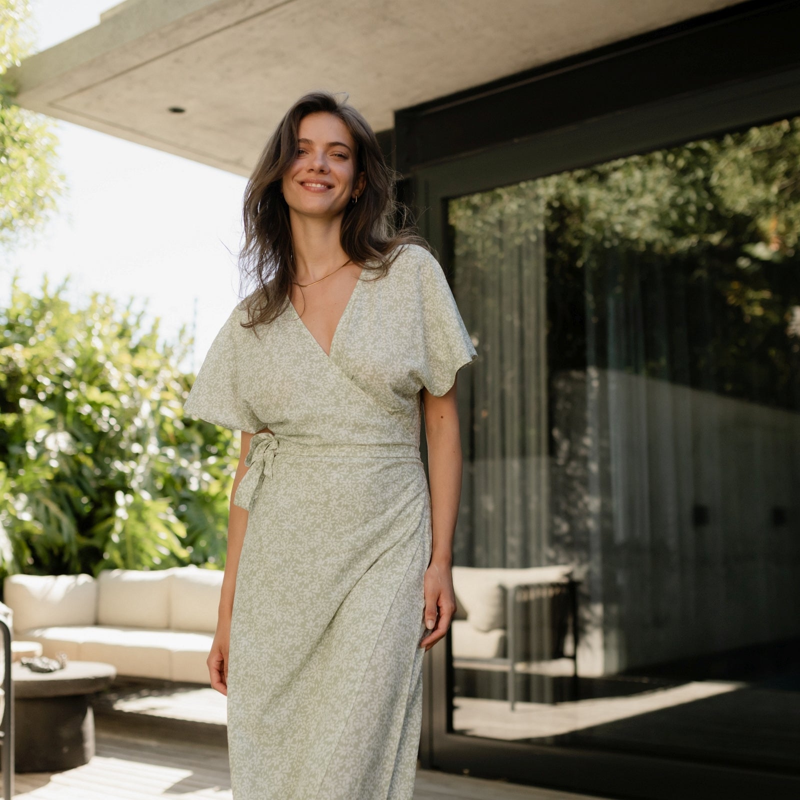 ZADIYA™ | FLORAL WRAP DRESS