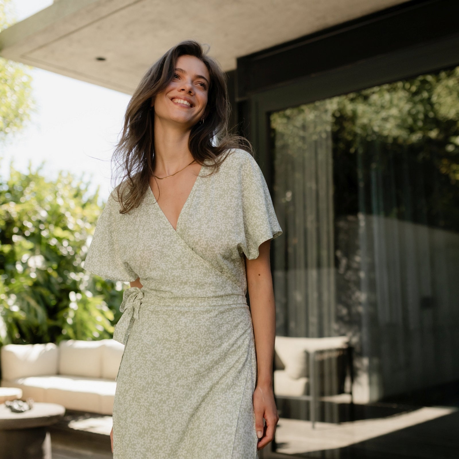 ZADIYA™ | FLORAL WRAP DRESS