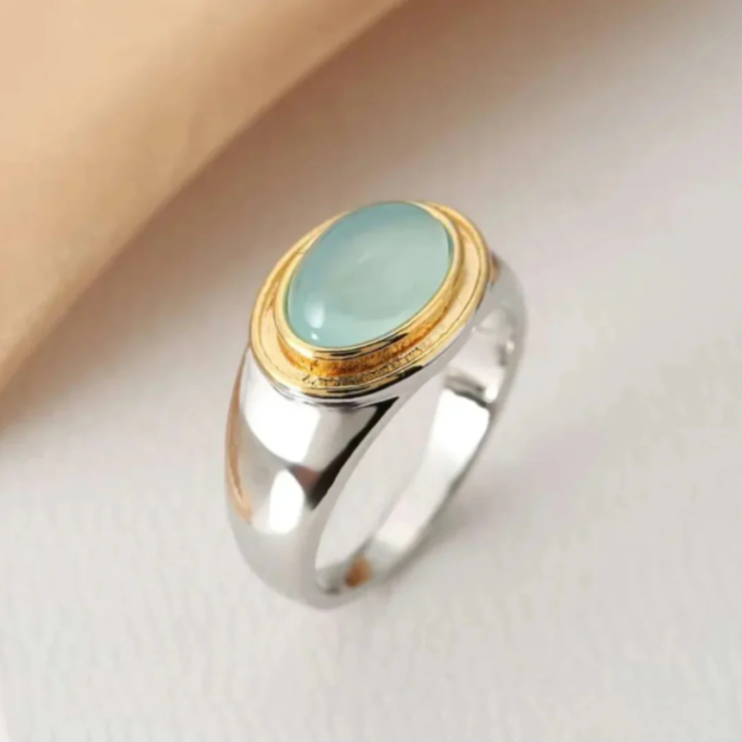ZADIYA™ | Ring with Green Moonstone Regular price