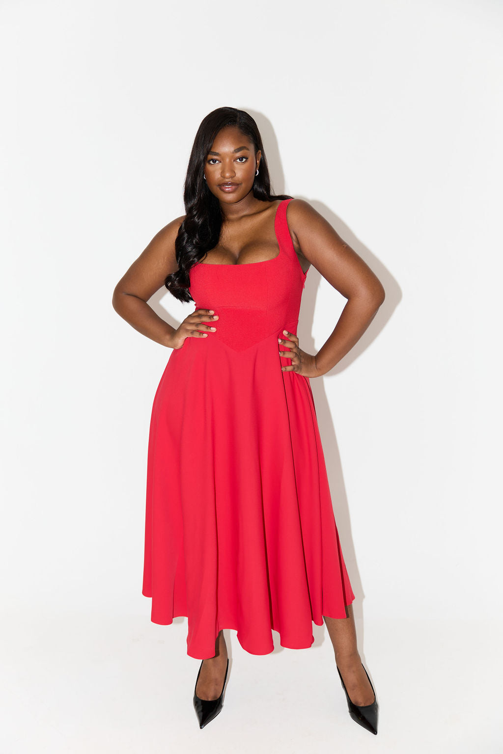 ZADIYA™ | Timeless Flowy Midi Dress