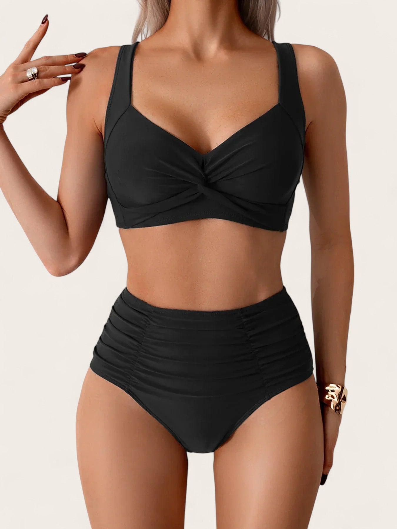 ZADIYA™ | Bandeau Bikini with Frills